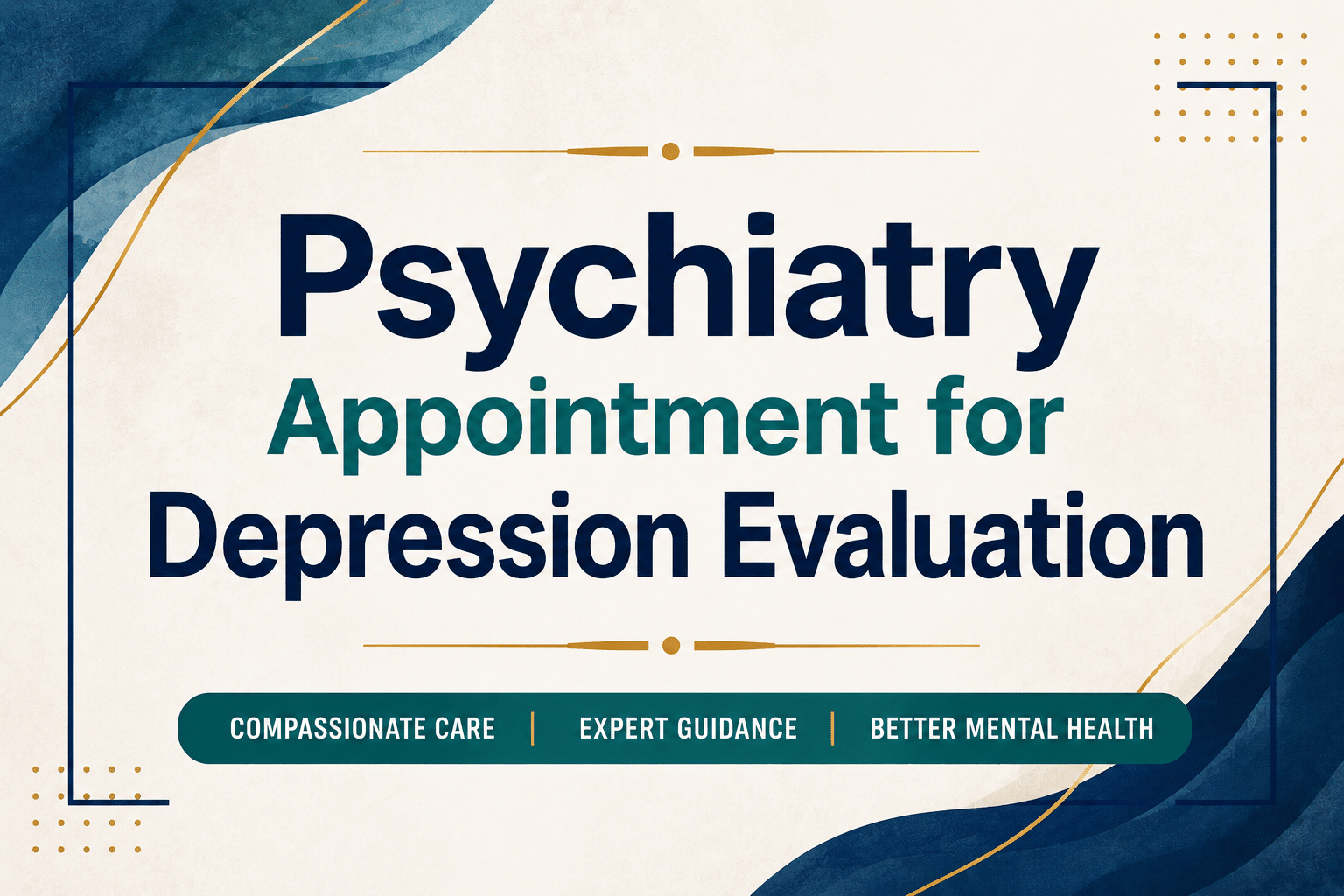 PSYCHIATRY APPOINTMENT FOR DEPRESSION EVALUATION